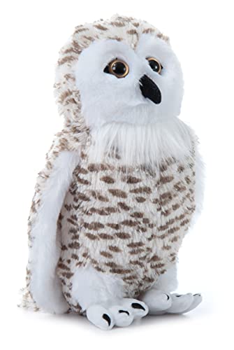 The Petting Zoo Snowy Owl Stuffed Animal Plushie, Gifts for Kids, Wild Onez Zoo Animals, White Owl Plush Toy 12 Inches