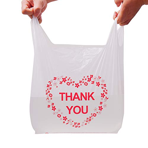 Lazyme T-BAG-50-THANKYOU Thank You T Shirt Bags, Bolsas De Plastico Para Negocio thumb #4
