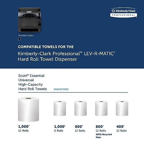 Kimberly Clark Professional Levermatic Roll Paper Towels Dispenser (09765), Manual, Smoke (Black) by KIMBERLY-CLARK PROFESSIONAL - Image 8