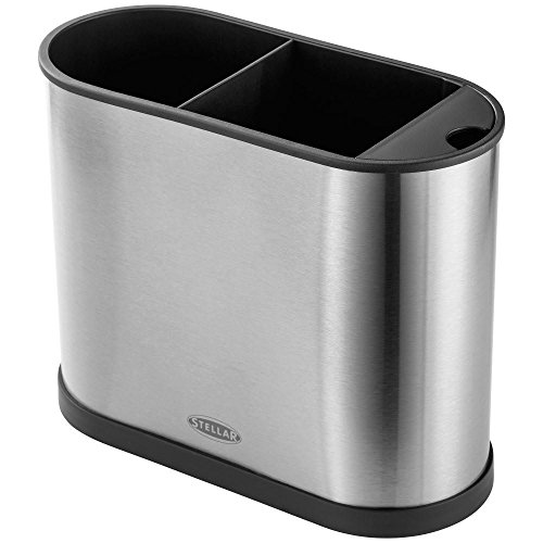 Stellar 3 Compartment Sink Storage Caddy - SK10 - Silver