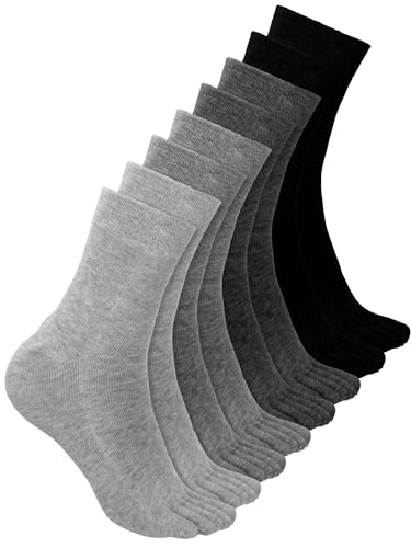 Image of Bencailor 4 /12Pairs Women Toe Sock Five Toe Sock
