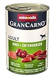 Animonda Nourriture pour Chient Gran Carno - Bœuf + canard - 6 x 400 g
