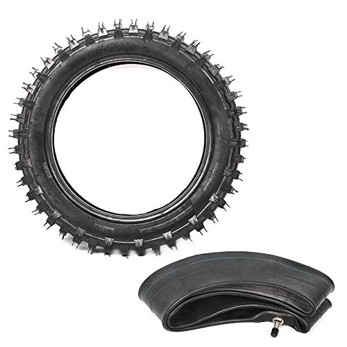 Pneu de moto, 3.00-12 80/100-12 ensemble de chambre à air de pneu en caoutchouc de moto convient pour Pit Dirt Bike M TR20