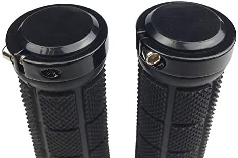 PLATT Bike Handlebar Grips Rubber Comfortable Bicycle Handle Grip for MTB/BMX with Plastic End Caps