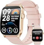 smartwatch donna uomo 1,91' HD display curvo Smart Watch con chiamate Bluetooth, 100 + modalità sportive, orologio fitness con frequenza cardiaca/monitoraggio sonno/contapassi, IP67 impermeabile