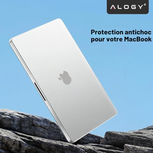 Alogy Coque Compatible avec Macbook Air 13 13.3" - 2018-2021 (M1 A2337/A2179/A1932) Housse de Protection Ultra Mince Flexible Compatible avec MacBook Air 13" Anti-dérapant Blanc Mat – vue 3