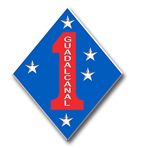 Imán Decorativo Militar Vintage 1st Marine Division 3D