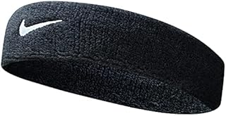 Nike Unisex Erwachsene Swoosh Headband/Stirnband, Schwarz (Black/White), Einheitsgröße