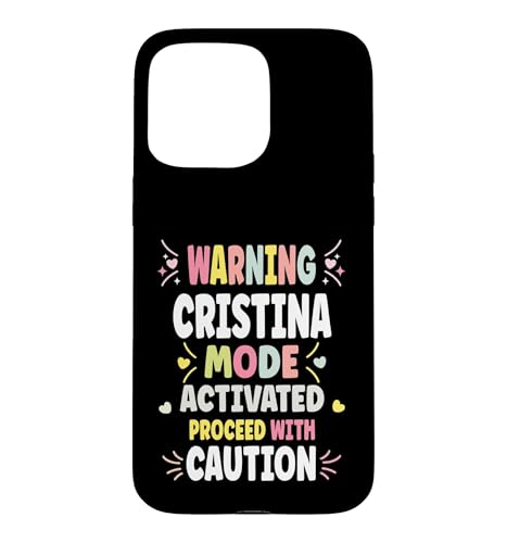 CRISTINA Personalized Women's Gift Custom CRISTINA �X�}�z�P�[�X iPhone 15 Pro Max �p