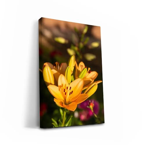 Golden Glow of Lilies: Bright Floral Decor for Interior -