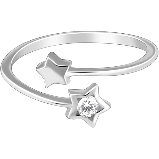 925 Silver Superstar Ring Adjustable