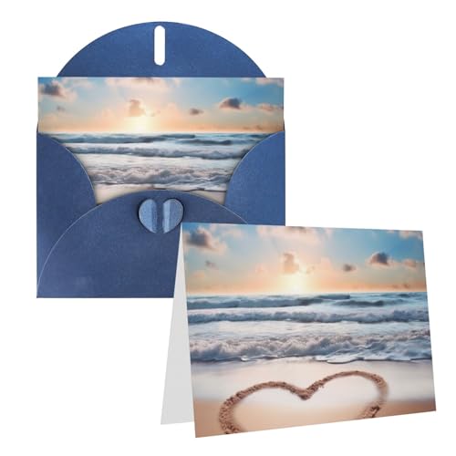 Cartes de remerciement et encouragement enveloppe cœur pour moments forts