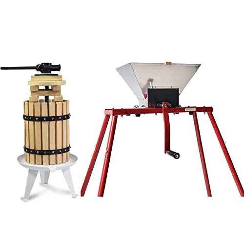 Squeeze Master Fruit Apple Cider Wine Classic Press- 3.17 Gallon With Fruit Apple Wine Classic Crusher With Stand #TOP7