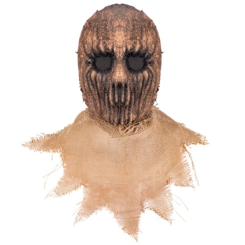 Men's Halloween Costume Masks Scary Full Head Balaclava with Eye Opening - image 1