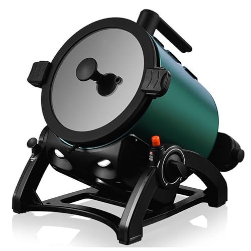Eiwitany Automatic Stir-Fry Machine,Cooking Equipment Equipped with Converter, Rotatable Stirring Pot for Household, Camping and Travel Cooking