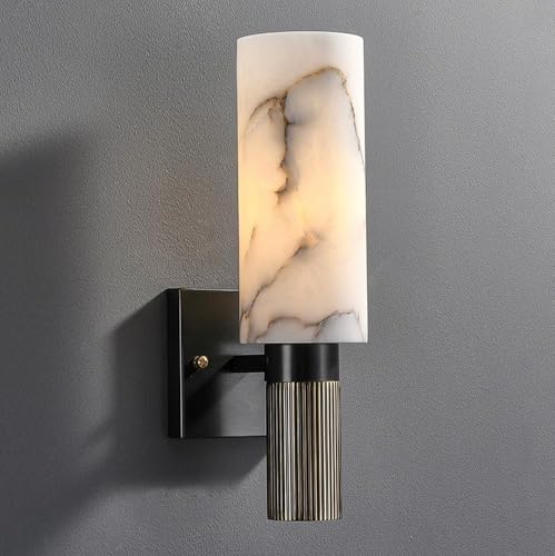 Lampe de vanité moderne et applique murale en marbre minimaliste pour entrée