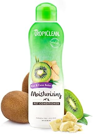 TropiClean Dog Shampoo Grooming Supplies - Medicated Itch Relief Cat & Dog Shampoo for Itchy Skin & Allergies - Derived from Natural Ingredients - Used by Groomers - Oatmeal & Tea Tree, 355ml