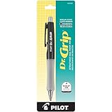 Pilot Dr. Grip Retractable Ballpoint Pen, Medium Point, Black Barrel with Black Ink, Single Pen (36100)