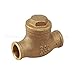 Midline Valve 432D234 Swing Check Valve, Backflow Prevention, Lead Free 1/2 in. Sweat Connections, Cast Brass