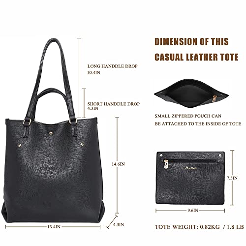 Montana West Tote Bag for Women Purses and Handbags Top Handle Satchel Purse Large Shoulder Handbag - Image 3