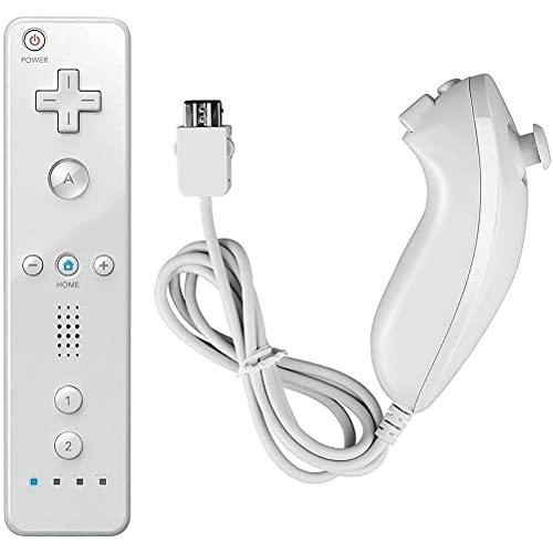 Kuashidai Manette Wii Nunchaku Joystick Wii Remote Plus + Wii Nunchuk Controller Set pour Nintendo Wii Cover