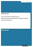 Das erste Home Rule-Gesetz Premierminister Gladstones und die Gründe für das Scheitern