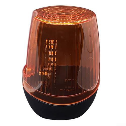 Oniissy Luz intermitente impermeable con apertura de puerta corredera y batiente, accesorio para puerta de garaje con clasificación IP54, 12-265 V CA/CC, vertical u horizontal