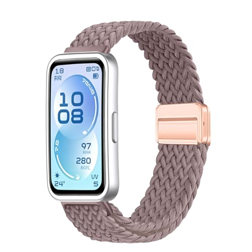 [Asvufeyy] �o���h for Huawei Band 10/10 Aluminum Edition/Band 9/8 �p �e���i�C�����L�k�x���g �ґg�X�g���b�v �_�炩�y�ʎ��C�o�b�N�� �_�炩�y�� �t�@�[�E�F�C�o���h 8/9/10/10 Alumi