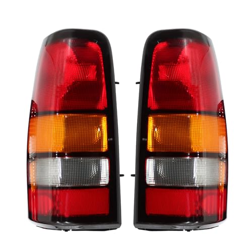 Nakkaa Tail Light Housing Halogen Right and Left Compatible with Sierra 1999-2006/ Silverado 1999-2002 Taillights W/O Bulbs Rear Brake Lamps 19169022 19169021 GM2800177 GM2801177