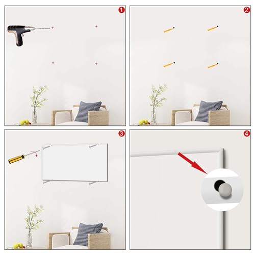 Wiltec Infrarotheizung 350 Watt, energieeffizienter Heizkörper, Wandmontage Elektroheizung, Heizpaneel, IR Heizung-9