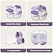 ZRHR Formula Dispenser No-Spill with Four Compartment, Infant Milk Powder Dispenser Portable On The Go, Kids Snack Formula Containers for Travel Hold Outdoor, Violet