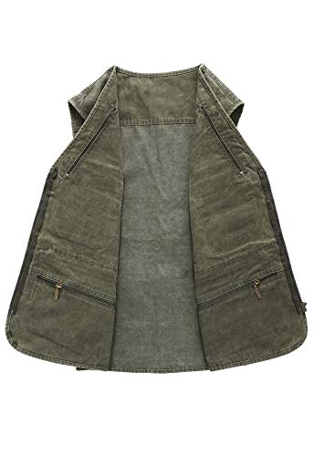 Hbufnha Men's Outdoor Work Vest Casual Utility Vest Fishing Photograph Journalist Multi Pocket 02-Ag-Xl #TOP4