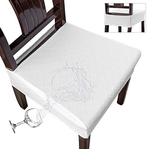 Genina Waterproof Seat Covers for Chairs Seat Covers for Dining Room Chair Slipcovers Kitchen Chair Covers Dining Chair Covers