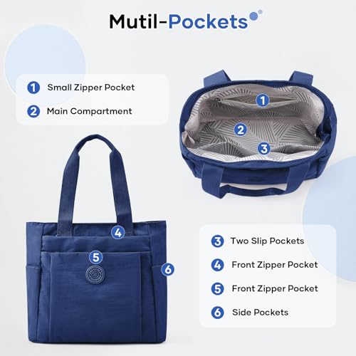 Work Tote Bag for Women, Travel Shoulder Bag Large Purse Nurse Tote Bag with Zipper for School, College, Gym3