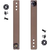 [1 Pair] HolsterSmith - (5.75 inch) - IWB Soft Belt Loops - (Flat Dark Earth) – HD Ruberized Nylon - w/Pull-The-Dot Security Snaps & Mounting Hardware - (Fits 1.25-2.0 inch Belts (Adjustable)