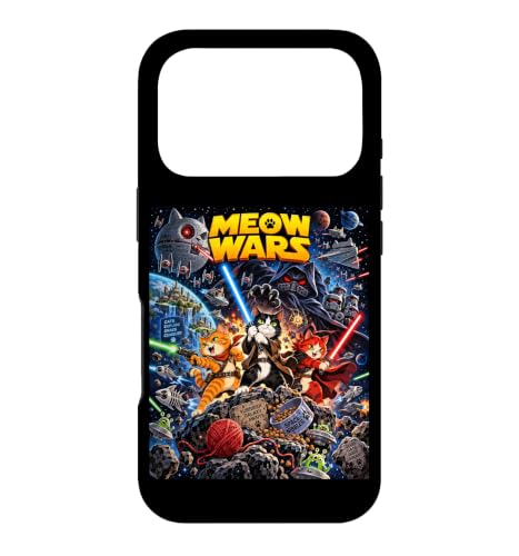 Galactic Space Cats Funny Battle Sci Fi Adventure Art �X�}�z�P�[�X iPhone 17 Pro �p