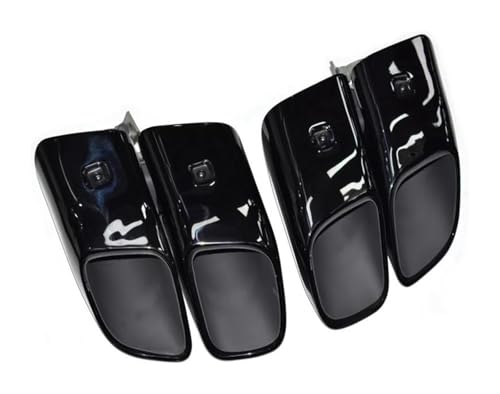Tubo de escape para Macan GTS quad out silenciadores de acero inoxidable negro 2014 a 2017