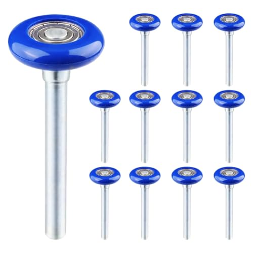 Roulettes de porte de garage en nylon bleu pour un quotidien calme et sans bruit