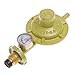 ULTECHNOVO Régulateur de Gaz Propane avec Manomètre Manomètre Régulateur de Pression Jauge pour Caravane Camping Plombier Barbecue Cuiseurs (Jaune)