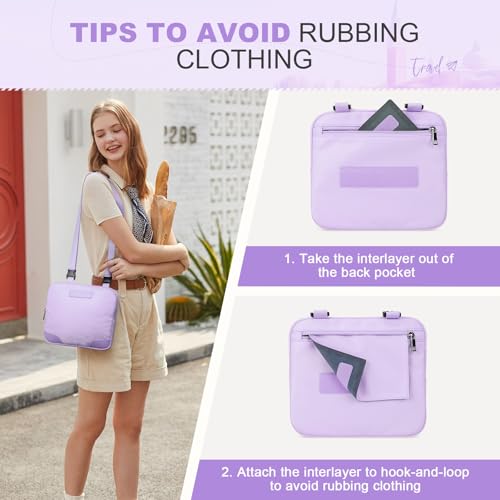 Image of Maelstrom Travel Backpack for Women Men,25L Laptop Backpack Fits 15.6-Inch Laptop,Waterproof Carry On Backpack for Airplanes with Detachable Crossbody Bag & Shoe Compartment (Purple, Medium)