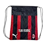 milano accessori moto  MAESTRI DEL CALCIO Sacca Tempo Libero Nera Ufficiale A.C. Milan 2019/2020 Personalizzata Personalizzabile