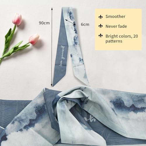 20 Pcs Bag Scarf, Purse Scarf For Handbags, Silk Neck Scarves For Purse Bags, Handbag Handle Ribbon, Stylish & Versatile Accessory2