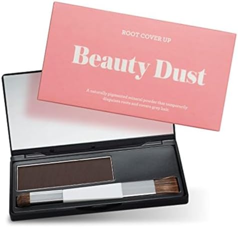 Dark Brown Root Touch Up: 100% Clean, All-Natural, Talc-free Instant Gray Hair Root Concealer [Dark Brown]