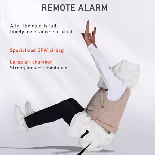 Anti-Fall Airb-ag Vest for The Elderly Air-Bag Jacket for Elderly Airb-ag Triggers in 0.08 Seconds Blackformale-S3