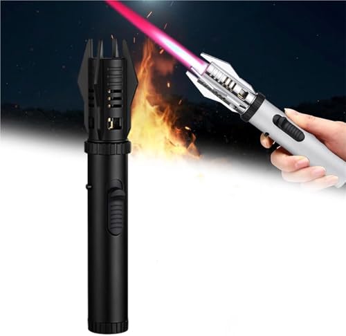 Briquet coupe-vent butane rechargeable réglable outil multifonction - 2