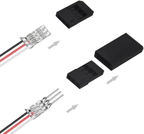 Miniatura 3 de WMYCONGCONG 900 unids servo conector servo cable conector macho hembra pin kit para Futaba estilo servo conector