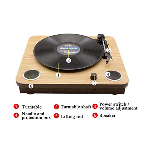 WSMLA Record Player Turntable, Haut-parleurs intégrés, 3 Vitesses Turntable Style Vintage phonographes Connexion Bluetooth - Les Beatles, Paul McCartney, John Lennon, RIngo Starr, George Harrison WSMLA Record Player Turntable, Haut-parleurs intégrés, 3 Vitesses Turntable Style Vintage phonographes Connexion Bluetooth – Image 5