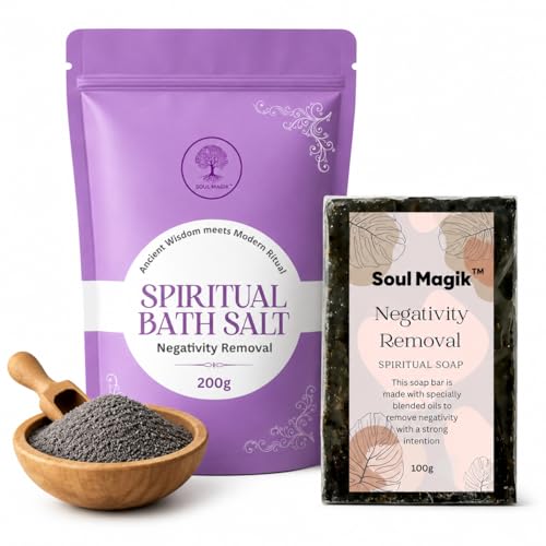 Negativity Removal Spiritual Combo | Bath Salt 200g + Soap 110g | Aura Cleansing, Energy Cleansing, Evil Eye Protection & Healing-image-38