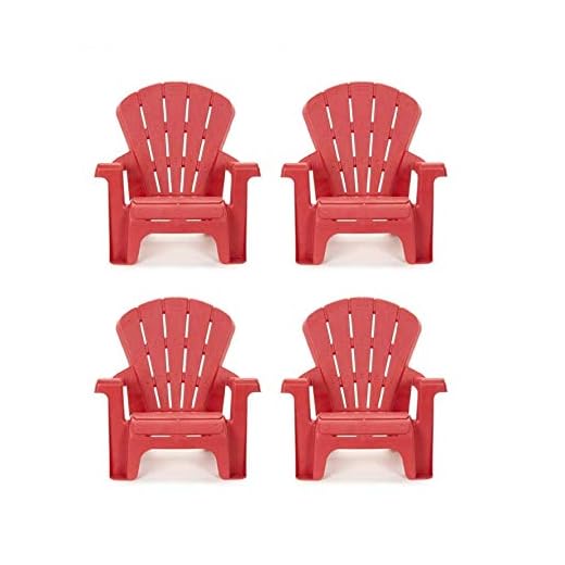 Little Tikes Garden Chair (4 Pack), Red