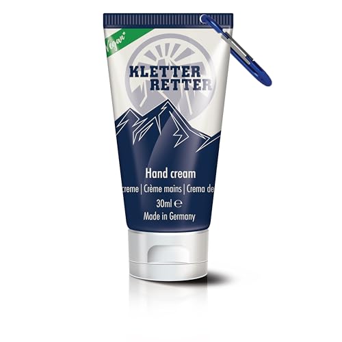 KletterRetter Handcreme für Kletterer und Boulderer 30ml - mit Panthenol, Calendulaöl und Ectoin - zieht schnell ein und klebt nicht!